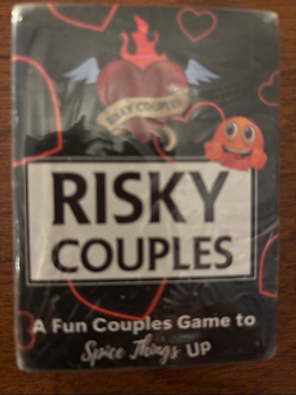 Risky Couples Card Game - Black & Red Design